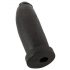 Realistixxx Obrovský Real - giga dildo - 30 cm (čierny)