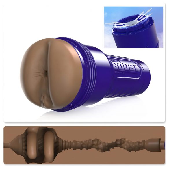 Fleshlight Boost Blast - realistický anál masturbátor (hnedý)