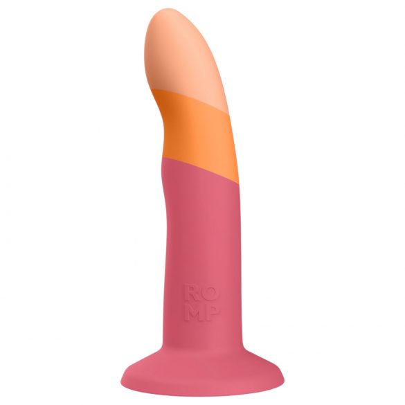 ROMP Dizi - pružný silikónový dildo (ružovo-oranžový)