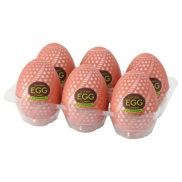 TENGA Egg Combo Strength - 6 vibračných vajec pre intenzívne potešenie