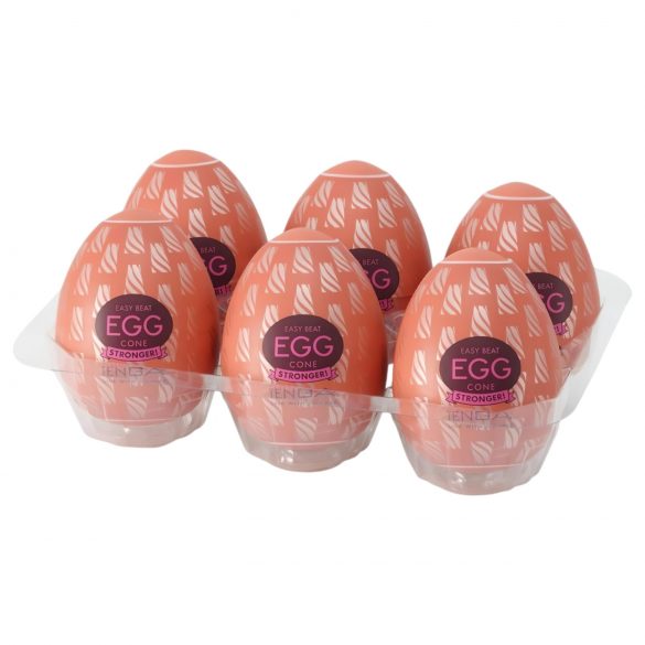 TENGA Egg Cone Stronger - vibrujúce vajíčko (6ks)