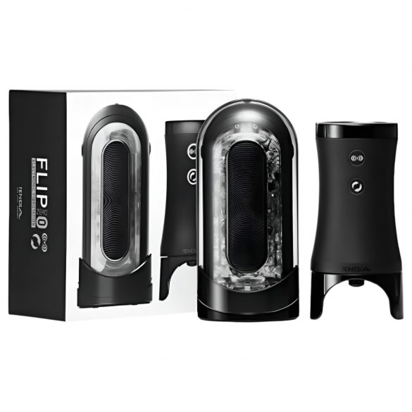 TENGA Flip 0 Electronic - automatický masturbátor (čierny)