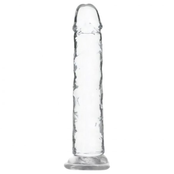 Addiction Crystal - priesvitné dildo s prísavkou - 18 cm