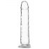 Addiction Crystal - priesvitné dildo s prísavkou - 18 cm