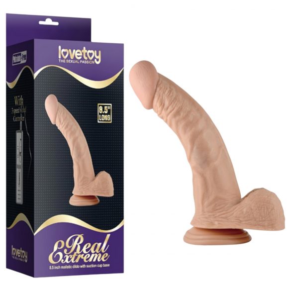 Lovetoy Real Extreme - G-bod dildo - 21cm (naturál)