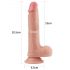 Lovetoy Nature Cock - Dvojvrstvový realistický dildó 20cm (prírodný)