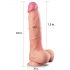 Lovetoy Nature Cock - realistický dvojvrstvový dildo - 25 cm (naturálny)