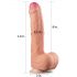 Lovetoy Nature Cock - Dvojvrstvové realistické dildo - 28 cm (prírodné)