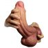 Lovetoy - dvojvrstvové realistické dildo - 26cm (naturálny)