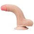 Lovetoy Sliding-Skin - dvojvrstvový dildo - 18 cm (prírodná farba)