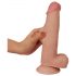 Lovetoy Sliding-Skin - dvojvrstvové dildo - 21cm (prírodné)