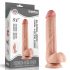 Lovetoy Sliding-Skin - dvojvrstvové dildo - 23cm (prirodná farba)