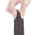 Lovetoy Sliding-Skin - dvojvrstvové dildo - 18cm (hnedé)