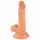 Mr. Rude - realistický, prisavkový dildo s guľkami - 17 cm (naturálny)