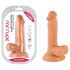 Mr. Rude - realistický, prisavkový dildo s guľkami - 17 cm (naturálny)