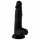 Mr. Rude - realistický čierny dildo s prísavkou, 19cm