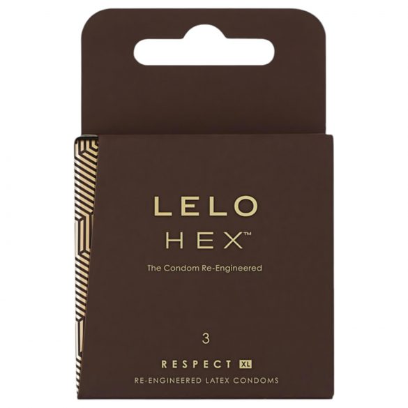 LELO Hex Respect XL - luxusné kondómy (3 ks)