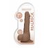 RealRock Dong 7 - realistický dildobot (17cm) - tmavý odtieň