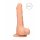 RealRock Dong 8 - živý dotyk, dildo s vajíčkami (20cm) - naturálny