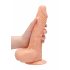 RealRock Dong 9 - realistické dildo s penisom (23 cm) - prírodné