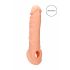 RealRock Penis návlek 21cm - prirodzený vzhľad