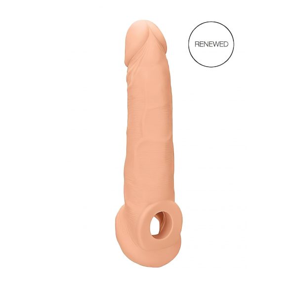 RealRock návlek na penis 21,5 cm - prirodný