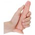 RealRock Slim: realistický dildo - 15,5 cm (prírodný)