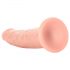 RealRock Slim: realistický dildo - 15,5 cm (prírodný)