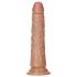 RealRock Slim - realistický dildo 15,5cm (tmavo prírodný)