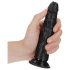 RealRock Slim realistický dildo - 15,5 cm (čierny)