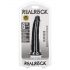 RealRock Slim realistický dildo - 15,5 cm (čierny)