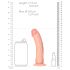 RealRock - prirodzený dildo s prísavkou 15,5cm (naturálny)