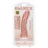 RealRock - prirodzený dildo s prísavkou 15,5cm (naturálny)