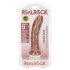 RealRock - realistický dildo - 15,5 cm (tmavá prírodná)