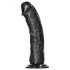 RealRock - realistický dildo s prísavkou - 15,5cm (čierny)