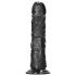 RealRock - realistický dildo s prísavkou - 15,5cm (čierny)