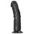 RealRock - realistický dildo s prísavkou - 15,5cm (čierny)