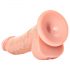 RealRock - realistický prísavný dildo 15,5 cm (prírodný)