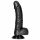 RealRock realistické dildo s prísavkou - 15,5 cm (čierne)