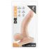 Dr. Skin 4 - realistický dildo s prísavkou a semenníkmi - 12cm, prírodný