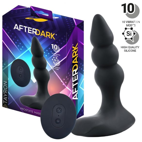 AfterDark - vibračný masážny stimulátor prostaty (čierny)