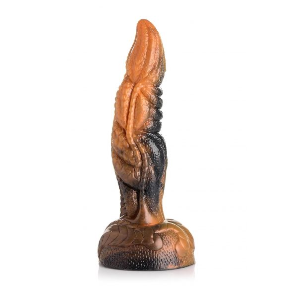 Creature Cocks Ravager 20cm - textúrovaný silikónový dildó (oranžová)