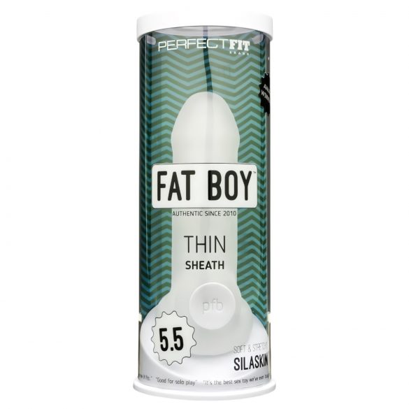 Fat Boy Thin - návlek na penis (15 cm) - mliečna biela