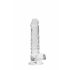 REALROCK - priehľadné realistické dildo - číre (17cm)