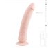 Easytoys - silikónové dildo s prísavkou 21cm - prirodzené