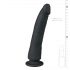 Easytoys - čierne silikónové dildo s prísavkou (21cm)