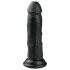 Easytoys - čierny realistický dildo s prisavkou (15,5 cm)