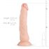 Real Fantasy Dylan - realistický dildo - 23cm (prírodné)