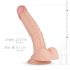 Reálna fantázia Derek – realistický dildo 22 cm (prírodný)