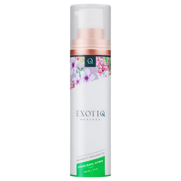 Exotiq - voňavý masážny olej - bazalka-citrón (100ml)